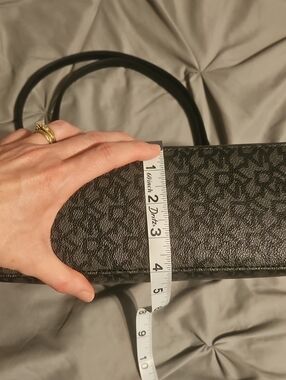Black Monogram Structured Shoulder Bag